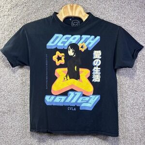 CVLA Shirt Mens XL Black Death Valley Anime Graphic Tee Japanese Manga
